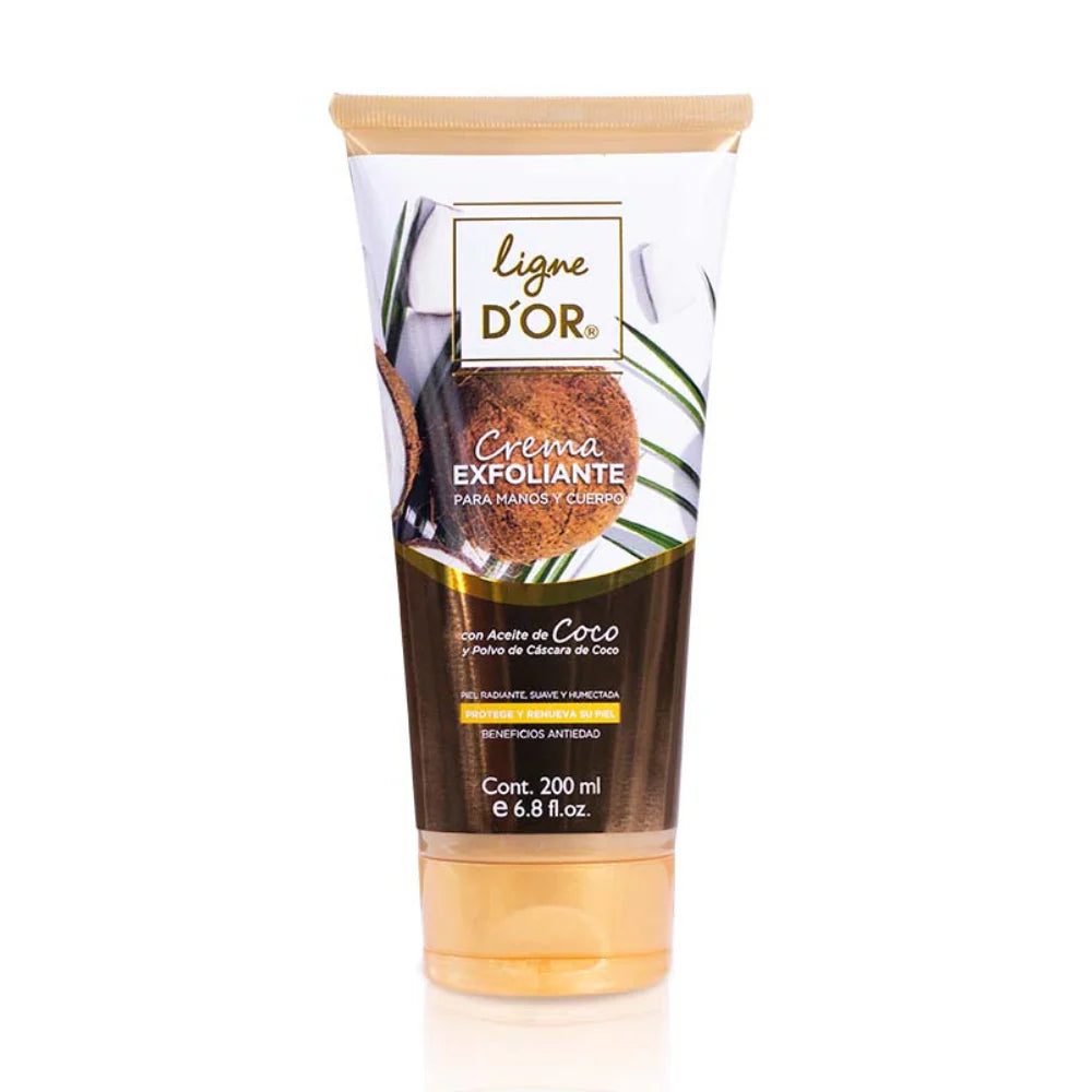 Crema Exfoliante con Aceite de Coco Ligne D´Or