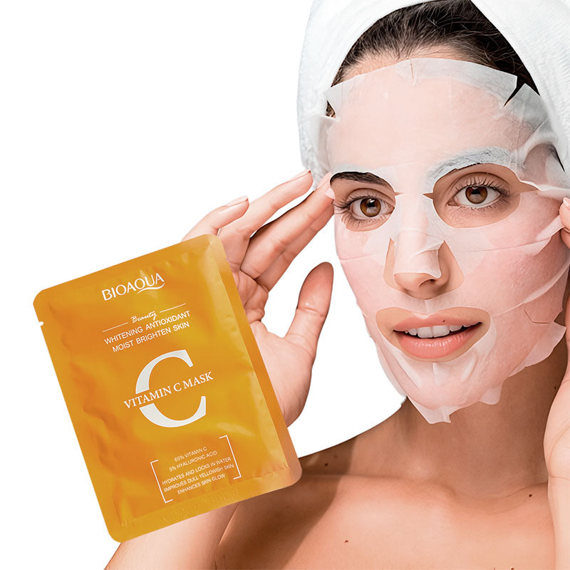 Mascarilla en velo Vitamina C Antimanchas Bioaqua (Unidad)